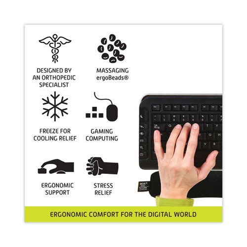 Keyboard Wrist Cushion, 17.75 X 3, Black