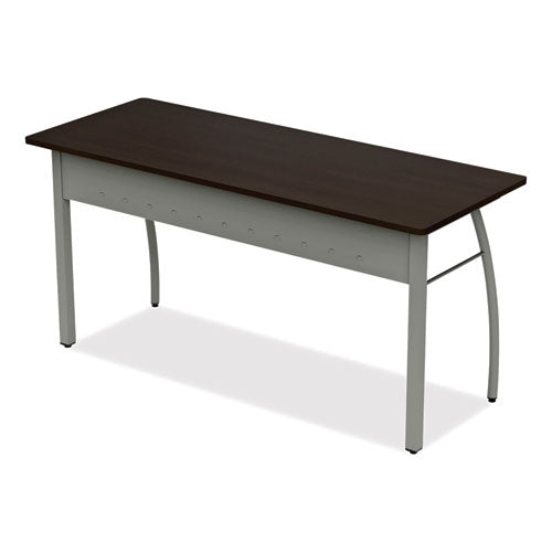 Trento Line Rectangular Desk, 59.13" X 23.63" X 29.5", Mocha