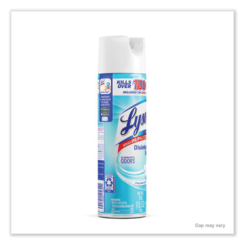 Disinfectant Spray, Crisp Linen, 19 Oz Aerosol Spray, 12/carton