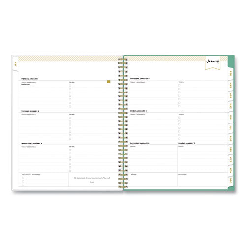 Day Designer Peyton Create-your-own Cover Weekly/monthly Planner, Floral Artwork, 11 X 8.5, White, 12-month (jan-dec): 2024