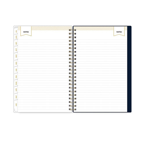 Day Designer Peyton Create-your-own Cover Weekly/monthly Planner, Floral, 8 X 5, Navy, 12-month (july-june): 2023 To 2024