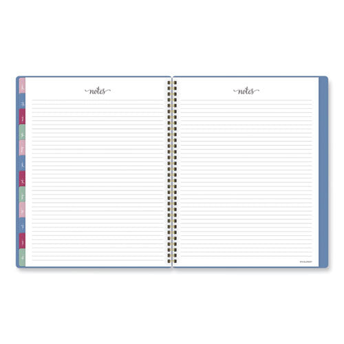 Harmony Weekly/monthly Poly Planner, 11 X 9.38, Blue Cover, 13-month (jan To Jan): 2024 To 2025