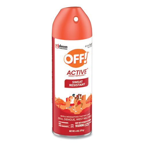 Active Insect Repellent, 6 Oz Aerosol Spray, 12/carton