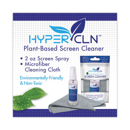 Hypercln Screen Cleaning Kit, 2 Oz Spray Bottle