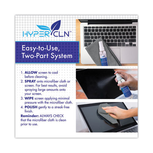 Hypercln Screen Cleaning Kit, 2 Oz Spray Bottle