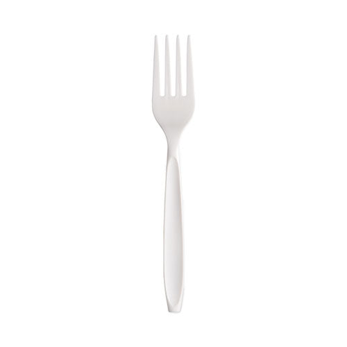 Reliance Mediumweight Cutlery, Fork, White, 100/box, 1,000/carton