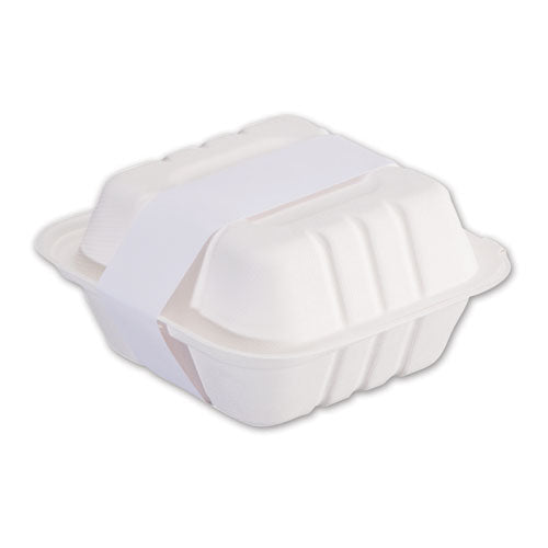 Peel And Seal Tamper Evident Food Container Bands, 1.5" X 24", White, Paper, 2,500/carton