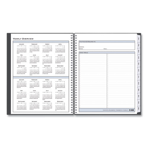 Passages Appointment Planner, 11 X 8.5, Charcoal Cover, 12-month (jan To Dec): 2024