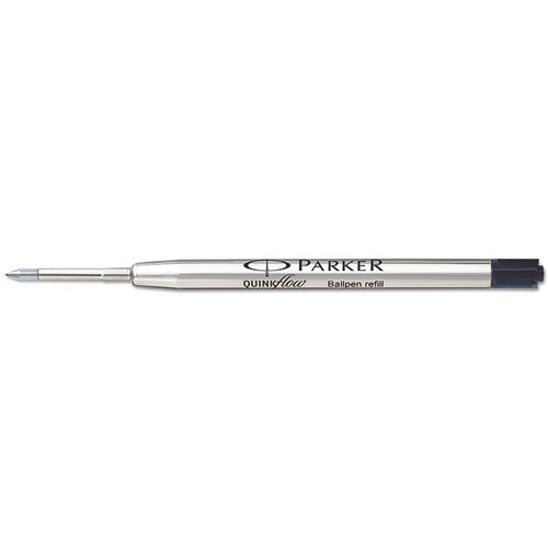 Refill For Parker Ballpoint Pens, Fine Conical Tip, Black Ink