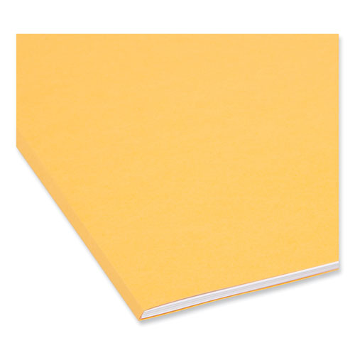 Reinforced Top Tab Colored File Folders, 1/3-cut Tabs: Assorted, Letter Size, 0.75" Expansion, Goldenrod, 100/box