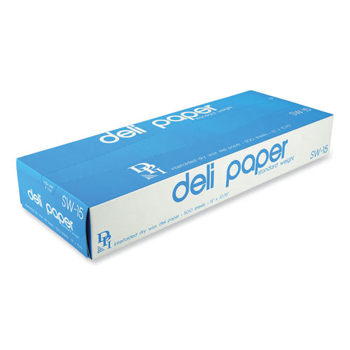 Interfolded Deli Sheets, 10.75 X 15, Standard Weight, 500 Sheets/box, 12 Boxes/carton