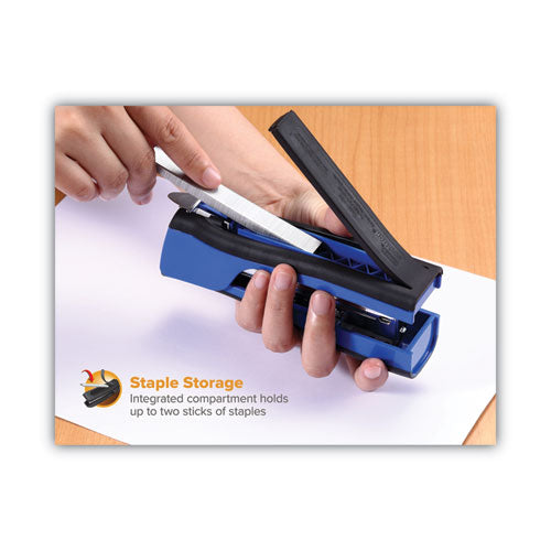 Dynamo Stapler, 20-sheet Capacity, Blue