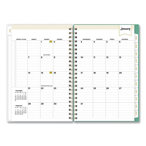 Day Designer Peyton Create-your-own Cover Weekly/monthly Planner, Floral Artwork, 8 X 5, White, 12-month (jan-dec): 2024