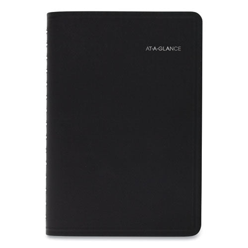 Quicknotes Daily/monthly Appointment Book, 8.5 X 5.5, Black Cover, 12-month (jan To Dec): 2023