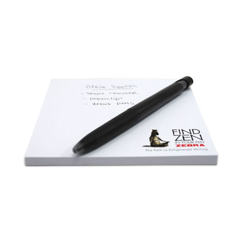 Blen Gel Pen, Retractable, Fine 0.7 Mm, Black Ink, Black Barrel, Dozen