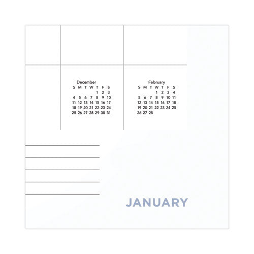 Modern Core Wall Calendar, Modern Artwork, 15 X 12, White/black Sheets, 12-month (jan To Dec): 2024