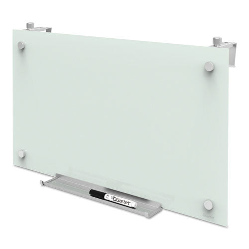 Infinity Magnetic Glass Dry Erase Cubicle Board, 30 X 18, White Surface