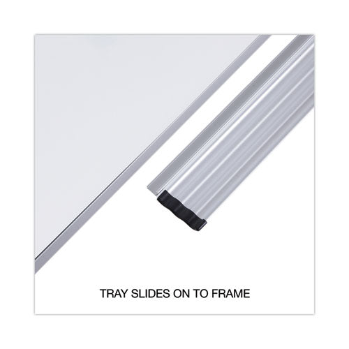 Magnetic Steel Dry Erase Marker Board, 72 X 48, White Surface, Aluminum/plastic Frame