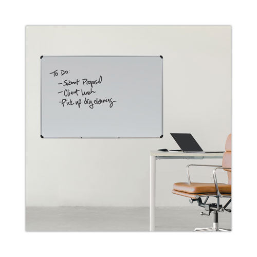 Magnetic Steel Dry Erase Marker Board, 72 X 48, White Surface, Aluminum/plastic Frame