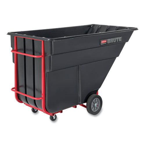 Rotomolded Tilt Truck, 303 Gal, 1,200 Lb Capacity, Plastic, Black