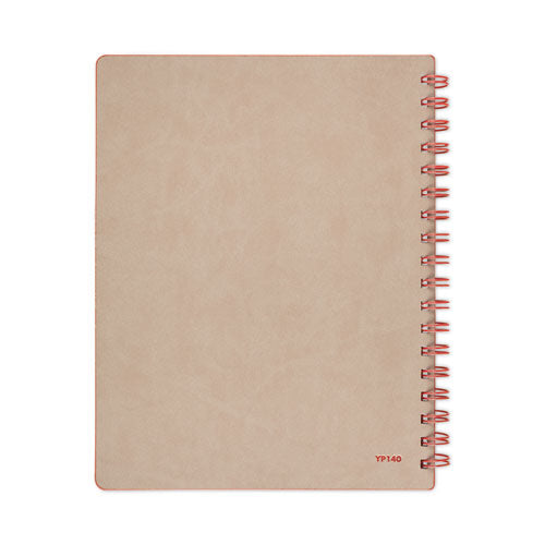 Collection Twinwire Notebook, 1-subject, Wide/legal Rule, Tan/red Cover, (80) 9.5 X 7.25 Sheets