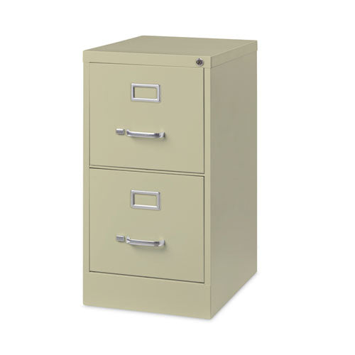 Vertical Letter File Cabinet, 2 Letter-size File Drawers, Putty, 15 X 22 X 28.37