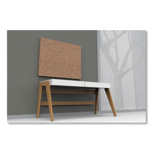 Idesign Frameless Cork Bulletin Board, 46 X 36, Tan Surface