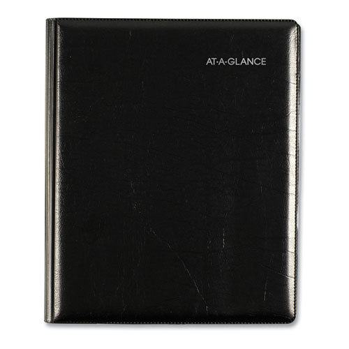 Dayminder Executive Weekly/monthly Refillable Planner, 8.75 X 7, Black Cover, 12-month (jan To Dec): 2024