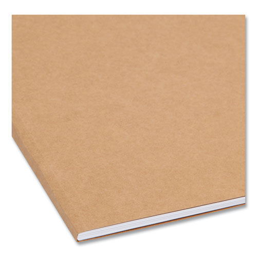 Top Tab Fastener Folders, Guide-height 2/5-cut Tabs, 0.75" Expansion, 2 Fasteners, Letter Size, 11-pt Kraft, 50/box