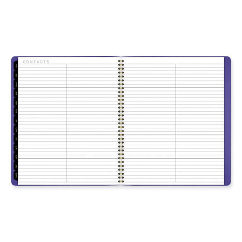 Contemporary Monthly Planner, 11.38 X 9.63, Purple Cover, 12-month (jan To Dec): 2024