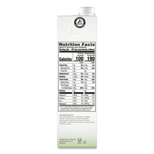 Tea Concentrate, Green Tea Matcha Latte, 32 Oz Tetra Pak, 6/carton