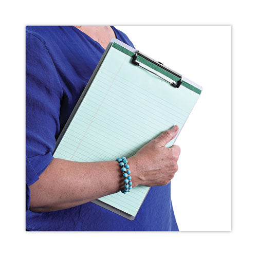 Aluminum Clipboard With Low Profile Clip, 0.5" Clip Capacity, Holds 8.5 X 11 Sheets, Aluminum