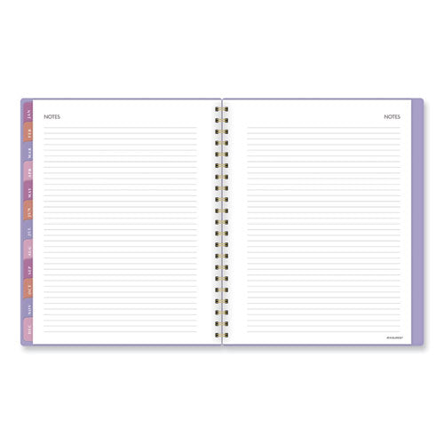 Badge Geo Weekly/monthly Planner, Geometric Artwork, 11 X 9.25, Purple/white/gold Cover, 13-month (jan To Jan): 2024 To 2025