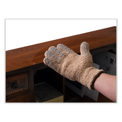 Cleangreen Microfiber Dusting Gloves, 5" X 10, Pair