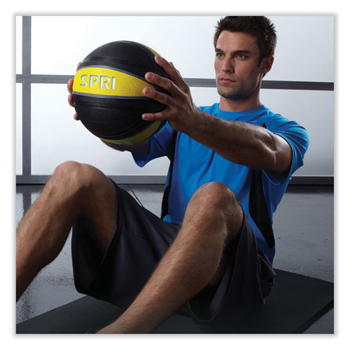 Xerball Medicine Ball, 2 Lbs, Yellow/black