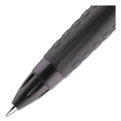 307 Gel Pen, Retractable, Fine 0.5 Mm, Blue Ink, Black Barrel, Dozen