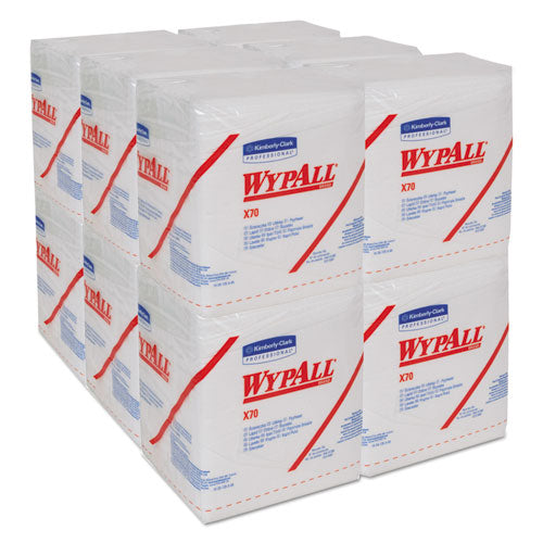 X70 Cloths, 1/4 Fold, 12.5 X 12, White, 76/pack, 12 Packs/carton