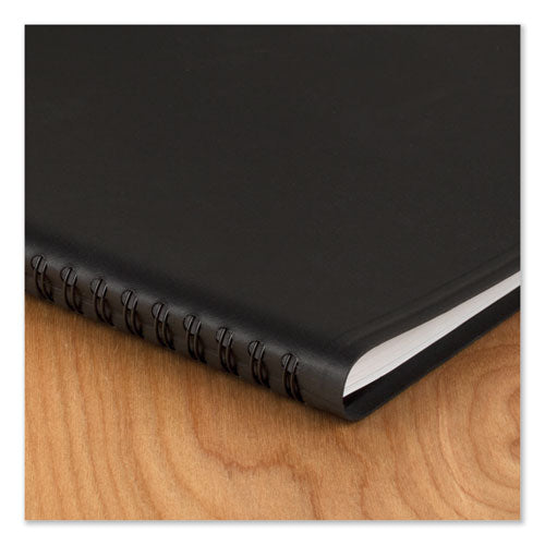 Dayminder Open-schedule Weekly Appointment Book, 8.75 X 7, Black Cover, 12-month (jan To Dec): 2024