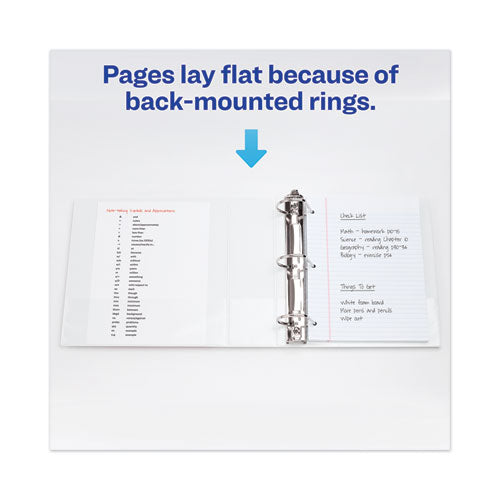 Heavy-duty View Binder With Durahinge And Locking One Touch Ezd Rings, 3 Rings, 4" Capacity, 11 X 8.5, White