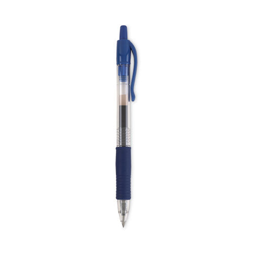 G2 Premium Gel Pen, Retractable, Extra-fine 0.5 Mm, Blue Ink, Smoke/blue Barrel, Dozen