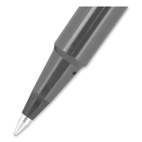 Roller Ball Pen, Stick, Extra-fine 0.5 Mm, Black Ink, Black Matte Barrel, Dozen