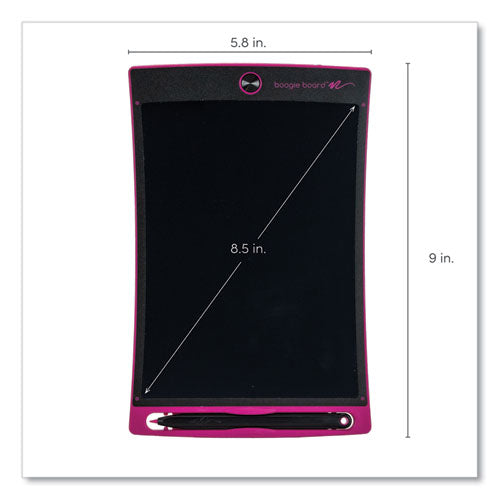 Jot 8.5 Reusable Writing Tablet, 8.5" Lcd Screen, 6.75" X 0.62" X 10.37", Pink/black