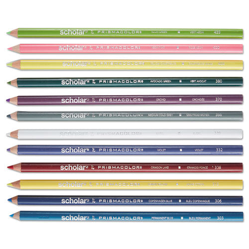 Scholar Colored Pencil Set, 3 Mm, Hb (#2), Assorted Lead And Barrel Colors, 48/pack