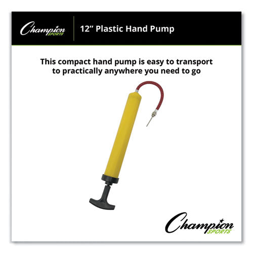 Standard Hand Pump, 12" Long, Yellow/black