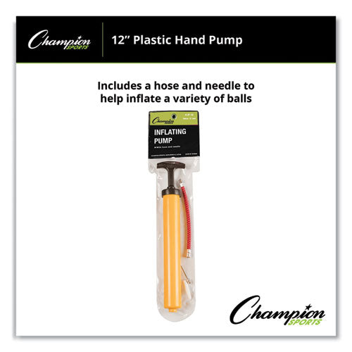 Standard Hand Pump, 12" Long, Yellow/black