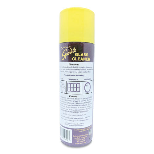 Glass Cleaner, 20 Oz Aerosol Spray, 12/carton