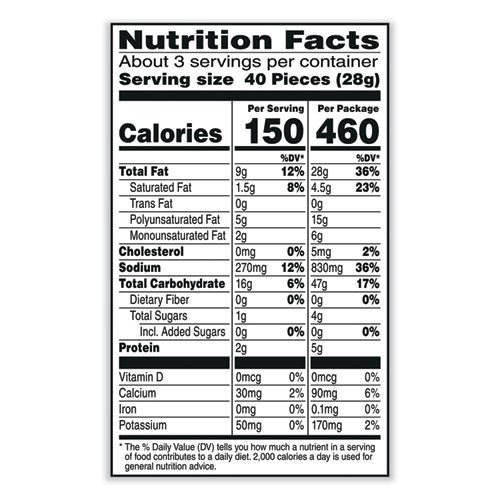 Puff'd Crackers, Double Cheese, 3 Oz Bag, 6/carton