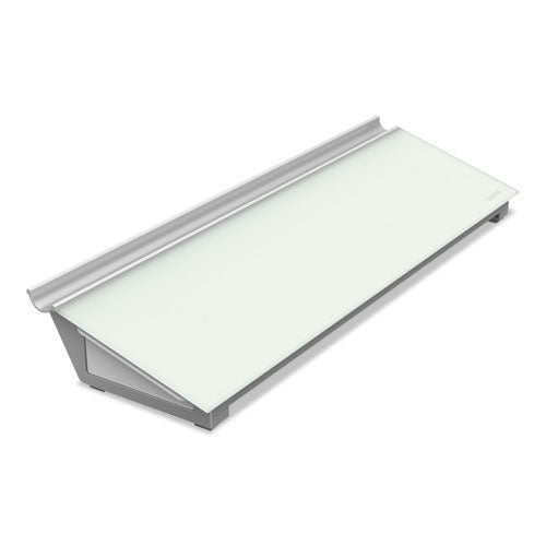 Glass Dry Erase Desktop Computer Pad, 18 X 6, White Surface