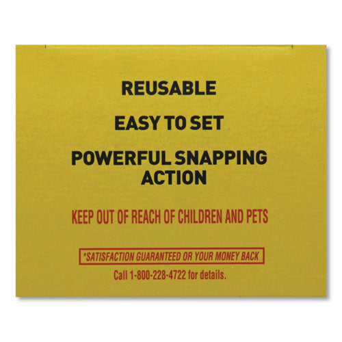 Ultra Set Covered Snap Trap, Plastic, 6/carton