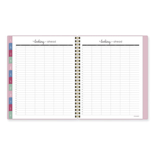 Harmony Weekly/monthly Poly Planner, 8.81 X 7.88, Pink Cover, 13-month (jan To Jan): 2024 To 2025